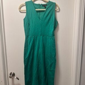 Banana Republic Green Sleeveless Midi Dress - Sz 4